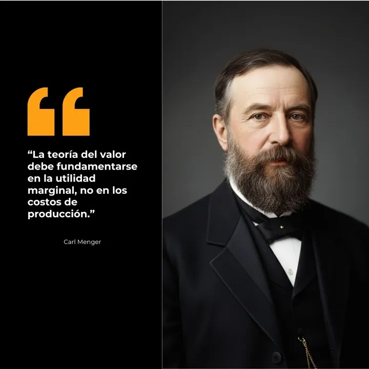 Carl Menger: «La teoría del valor debe fundamentarse en la utilidad marginal, no en los costos de producción»