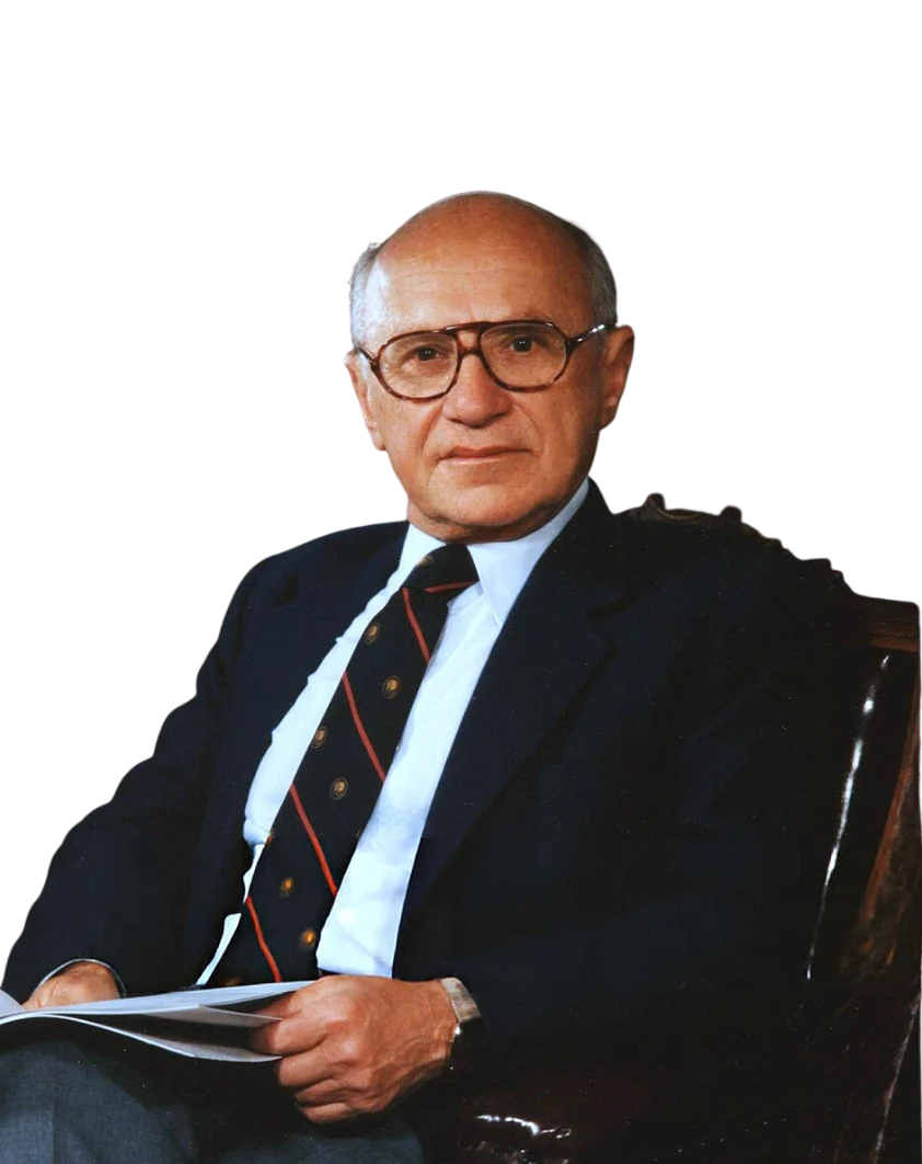 Retrato de Milton Friedman